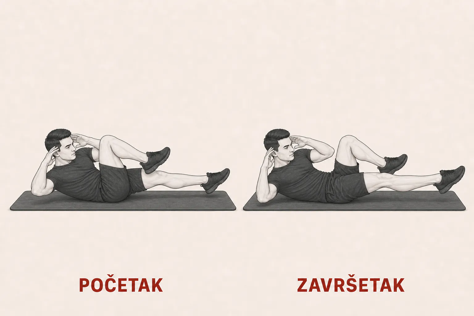 Bicikl trbušnjak tutorial