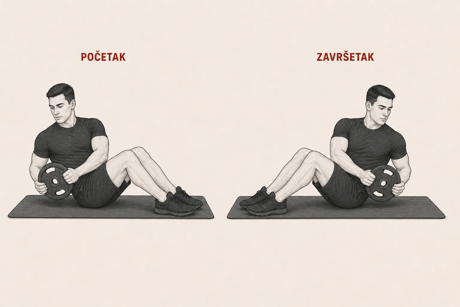 Ruski zaokret sa opterećenjem tutorial