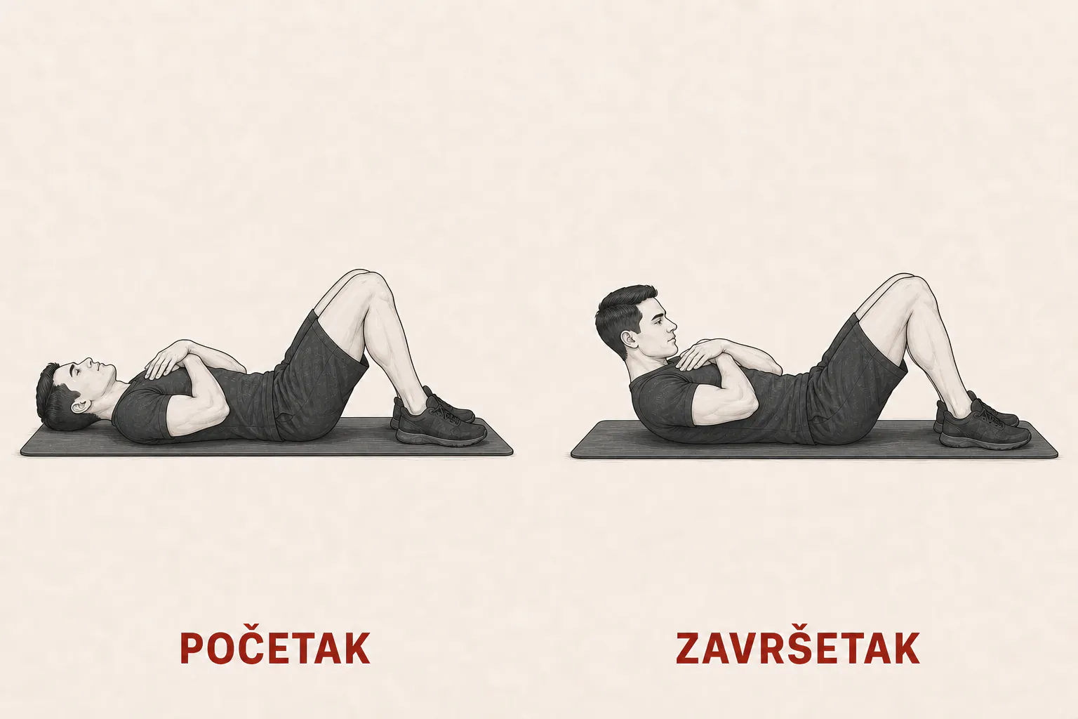 Klasični trbušnjaci tutorial