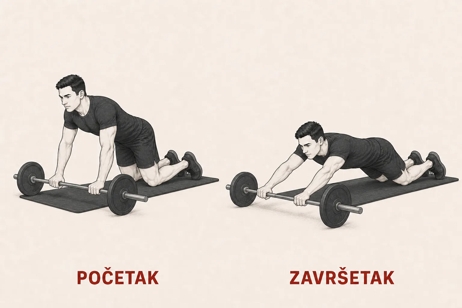 Kotrljanje šipke tutorial