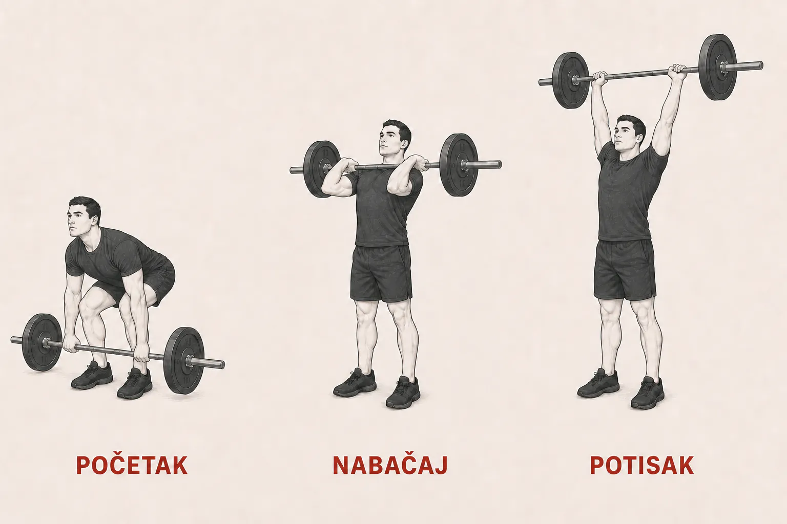Nabačaj i potisak tutorial