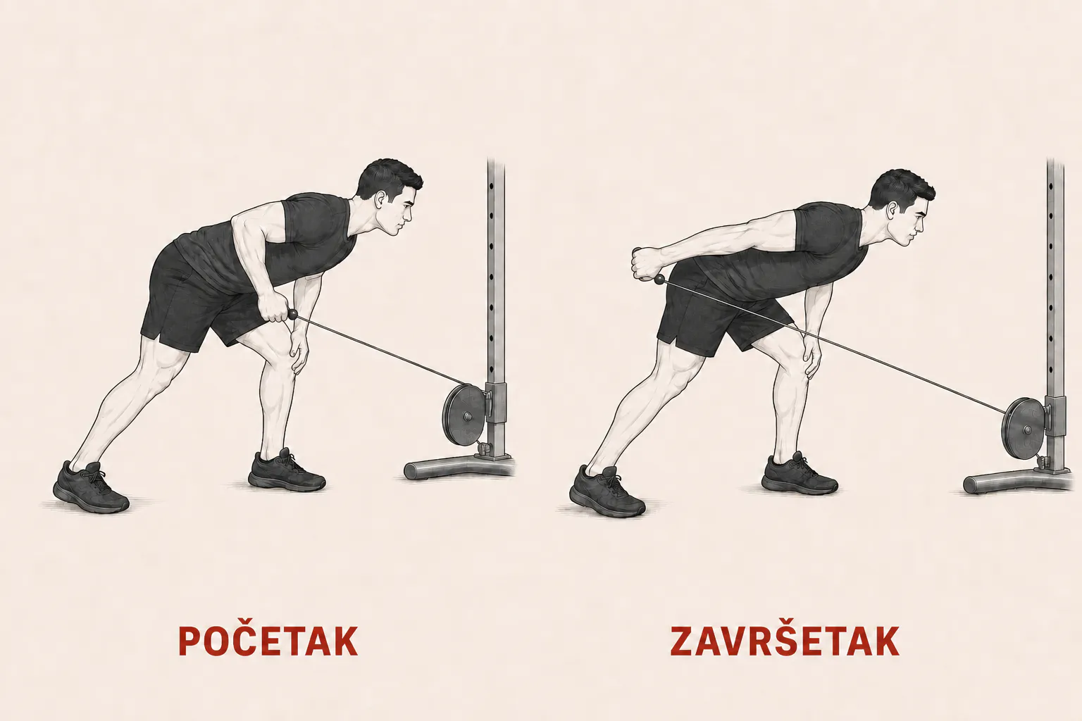 Opružanje sajle unazad tutorial