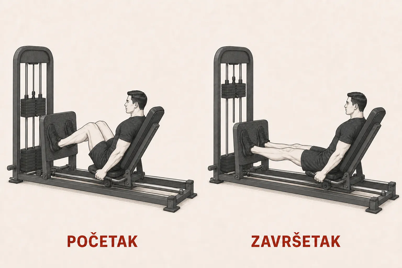 Potisak nogama tutorial