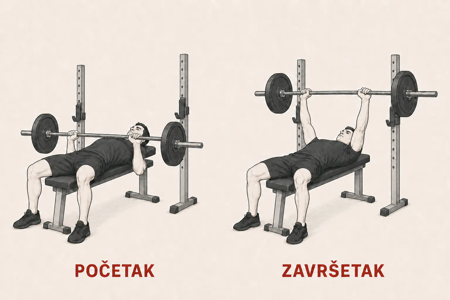Benč pres sa šipkom tutorial