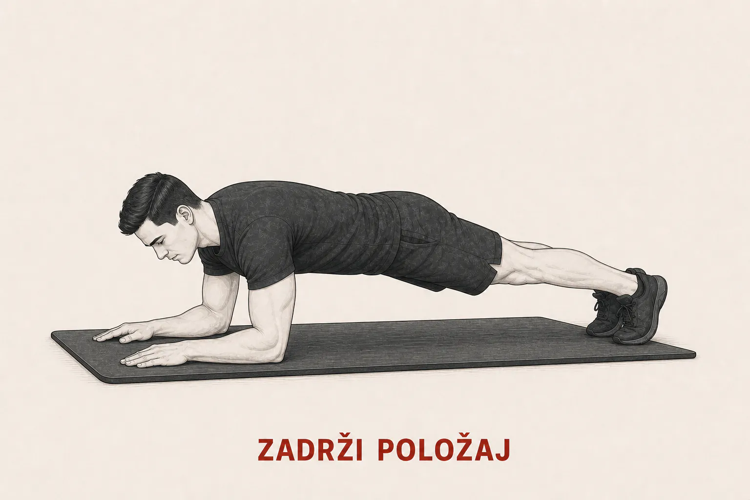 Prednji plank tutorial