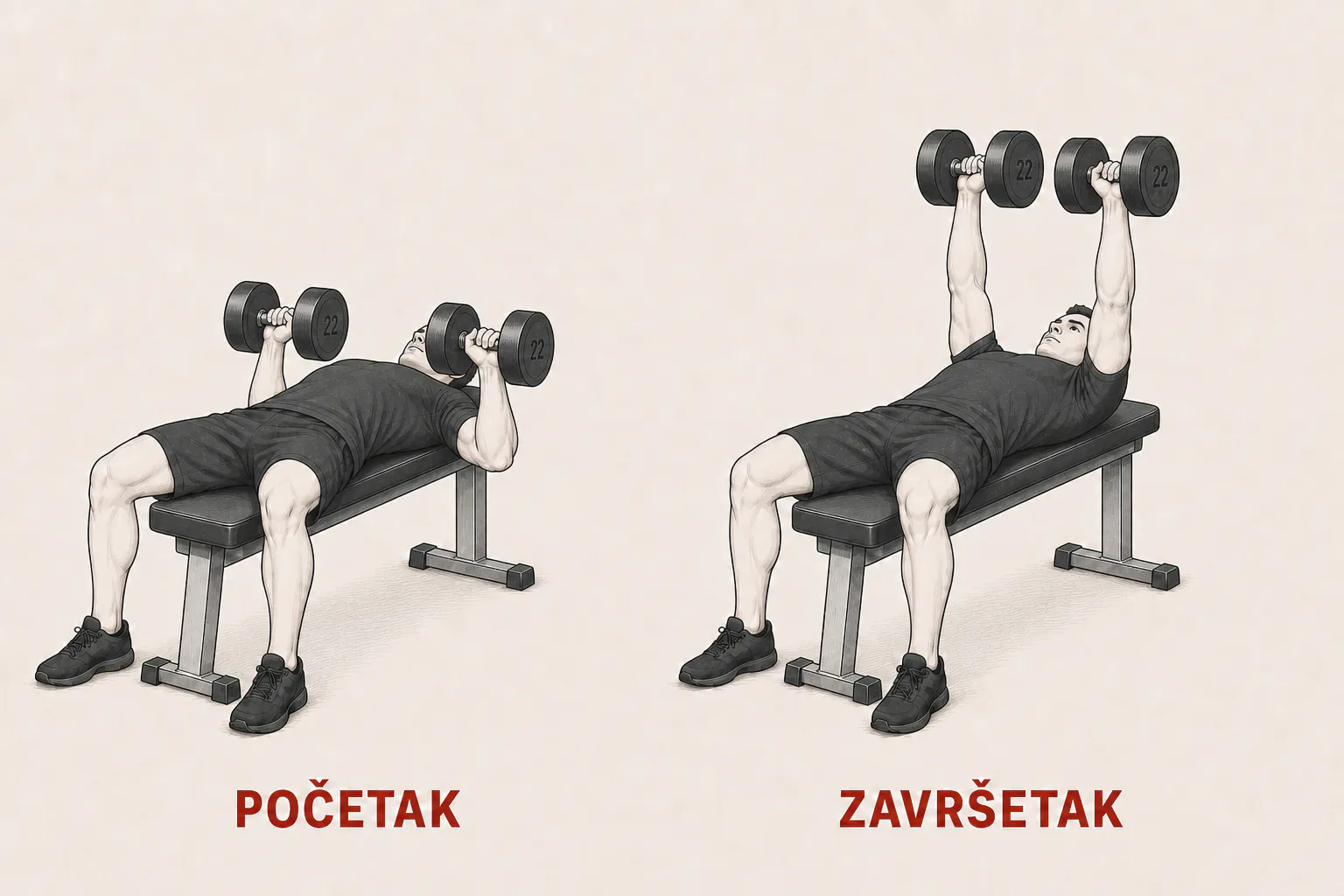 Benč pres sa bučicama tutorial