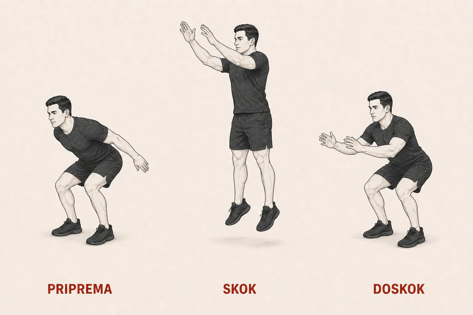 Skok-čučanj tutorial