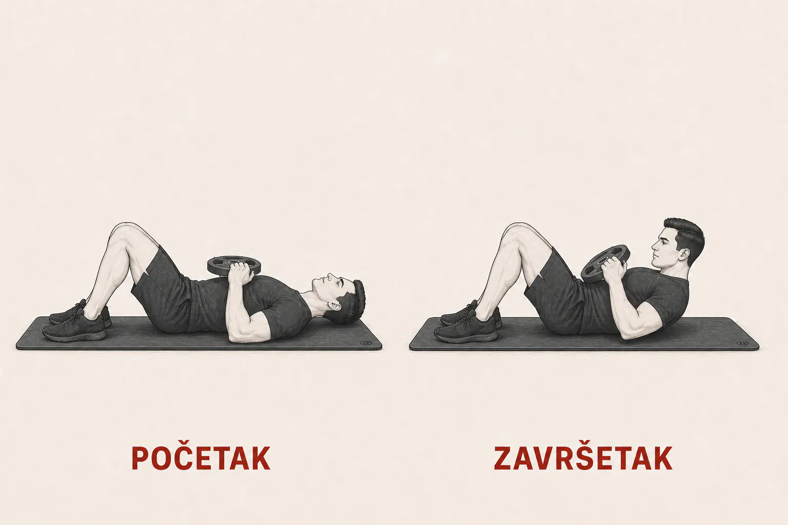 Trbušnjaci sa opterećenjem tutorial