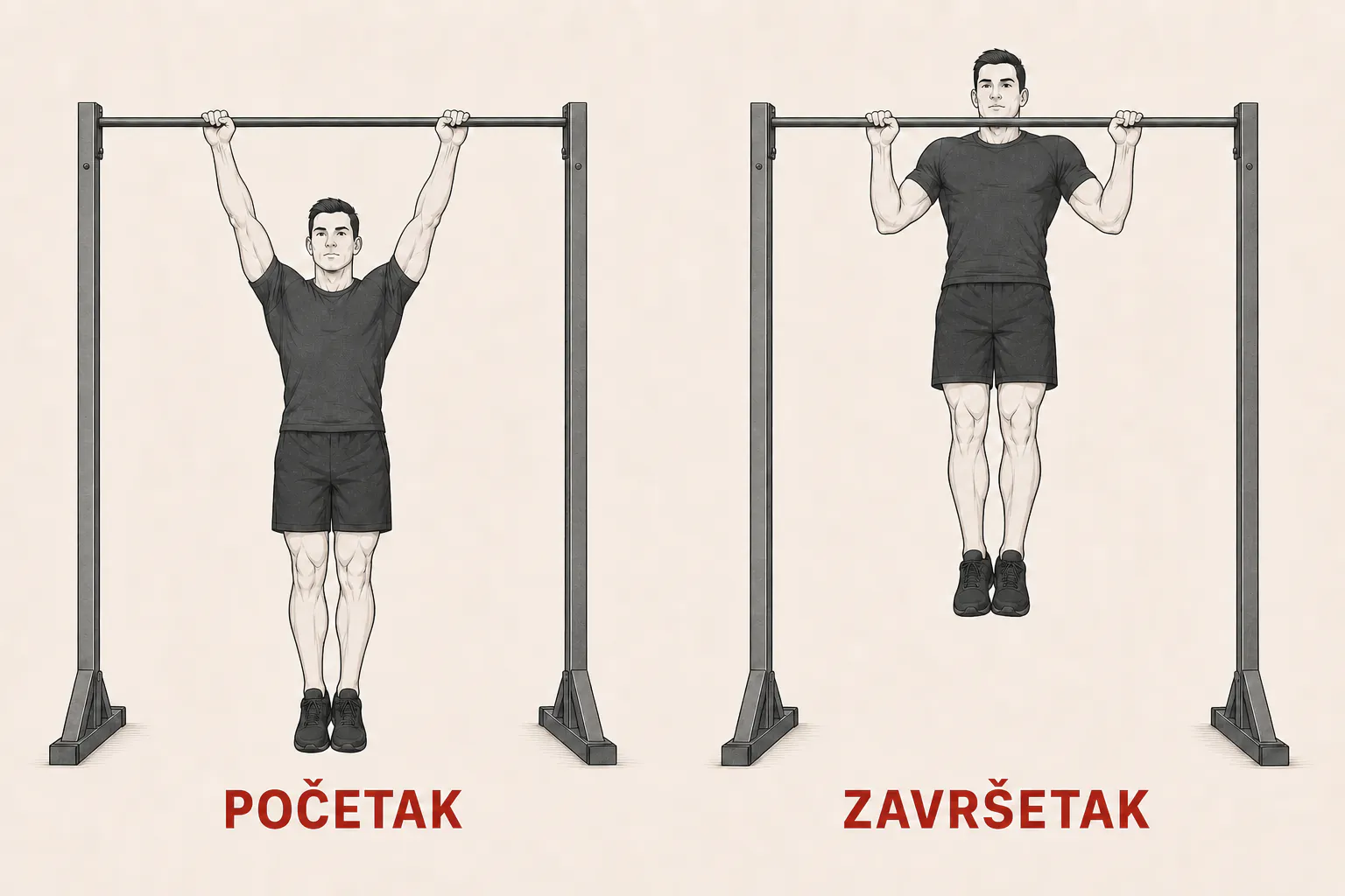 Zgibovi širokim hvatom tutorial