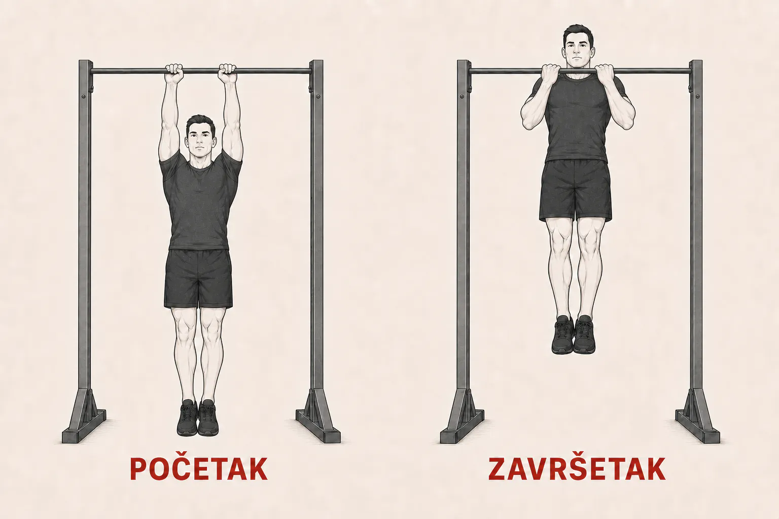 Zgibovi uskim hvatom tutorial